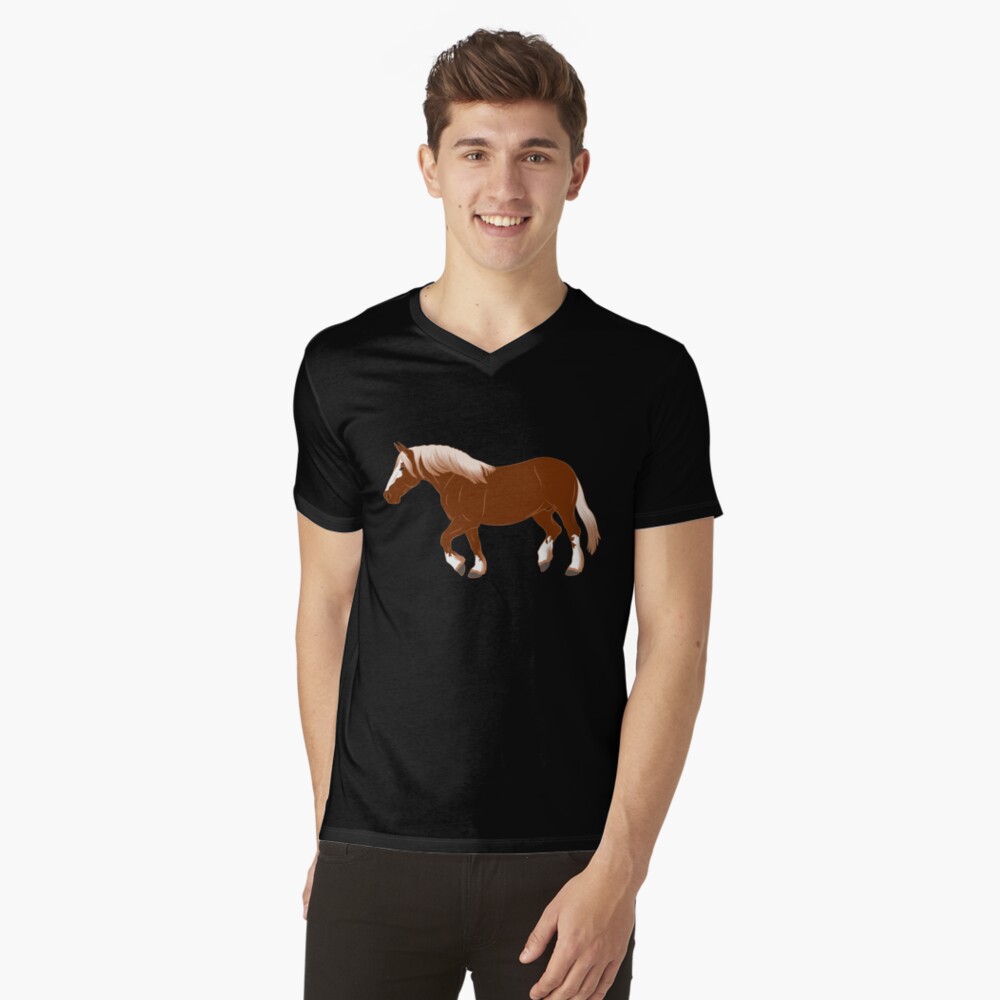 Aperçu de l'œuvre T-shirt col V créée et vendue par WebEquitation.