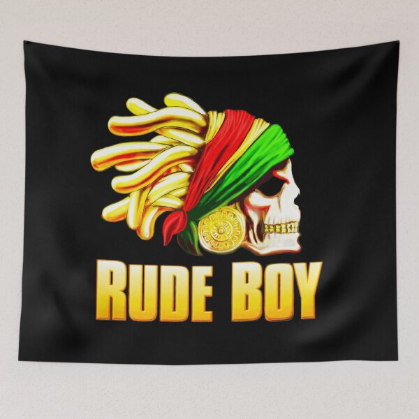 Aperçu de l'œuvre Bannière Pirate Caribbean Rude Boy créée et vendue par RudeBoyShop.