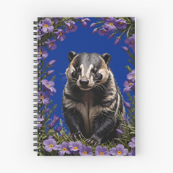 Item preview, Badger Surrounded By Meadow Violet designed and sold by taiche.