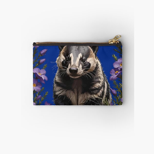 Item preview, Badger Surrounded By Meadow Violet designed and sold by taiche.