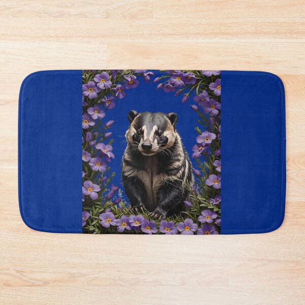 Item preview, Badger Surrounded By Meadow Violet designed and sold by taiche.