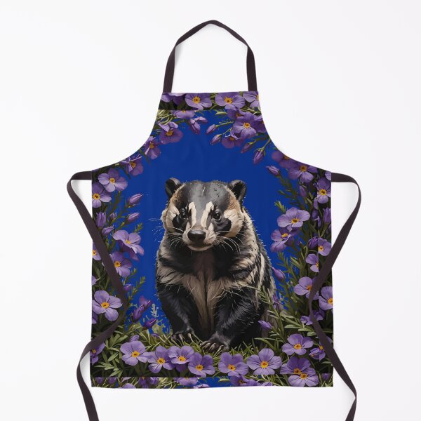 Item preview, Badger Surrounded By Meadow Violet designed and sold by taiche.