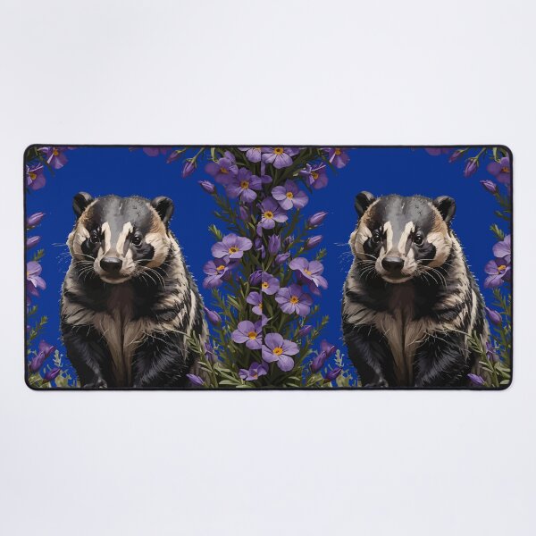 Item preview, Badger Surrounded By Meadow Violet designed and sold by taiche.