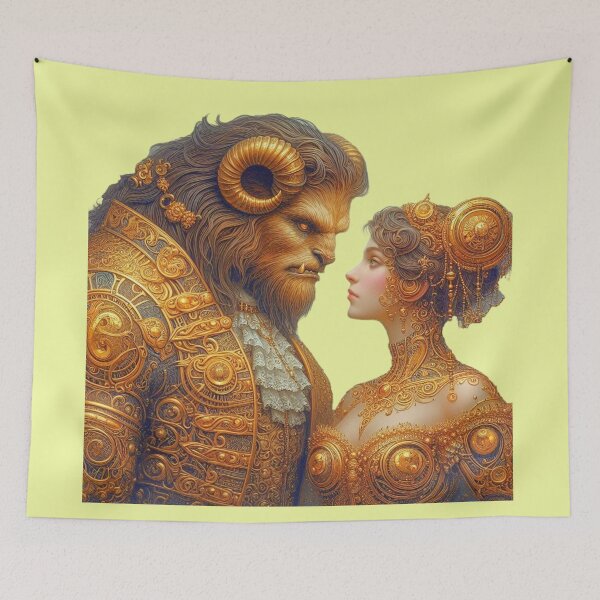 Item preview, Beauty and the Beast gold steampunk designed and sold by CristalleLisa.