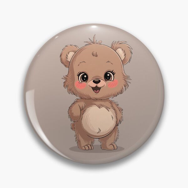 Item preview, Cute Bear Wall Art, Happy Bear Kids Room Decor, Animal Nursery Art designed and sold by WILDEVIOLET.