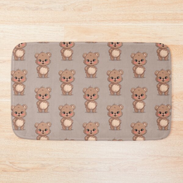 Item preview, Cute Bear Wall Art, Happy Bear Kids Room Decor, Animal Nursery Art designed and sold by WILDEVIOLET.
