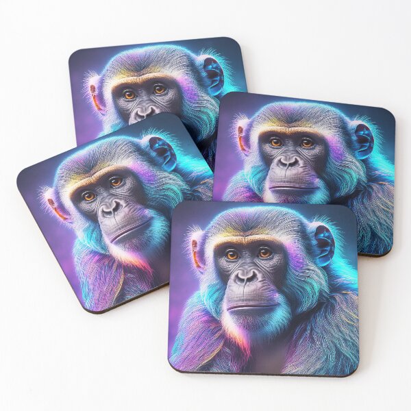 Item preview, Misty Elder | Glowing Neon Monkey Collection | Hyperrealistic designed and sold by monkeybusiness.pt.
