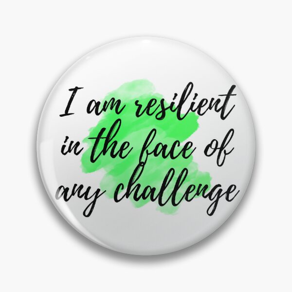 Item preview, I am resilient in the face of any challenge - Positive Affirmations - For Depression [ 2025 - Collection ] designed and sold by elmsstudios.