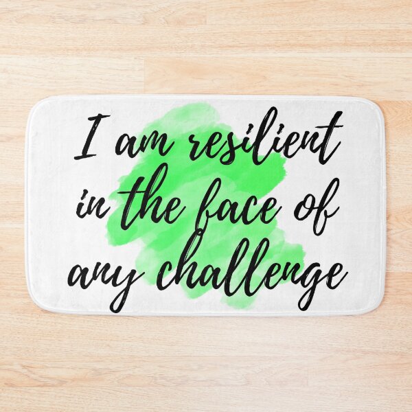 Item preview, I am resilient in the face of any challenge - Positive Affirmations - For Depression [ 2025 - Collection ] designed and sold by elmsstudios.