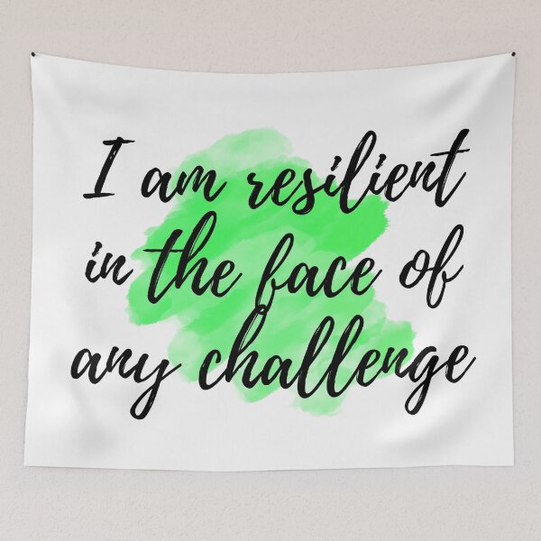 Item preview, I am resilient in the face of any challenge - Positive Affirmations - For Depression [ 2025 - Collection ] designed and sold by elmsstudios.
