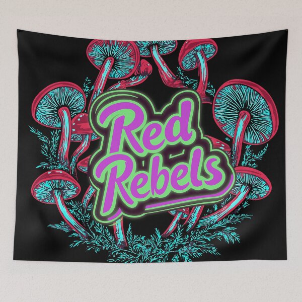 Item preview, mushrooms, neon mushrooms, amanita, fly agaric designed and sold by StickifyArt.