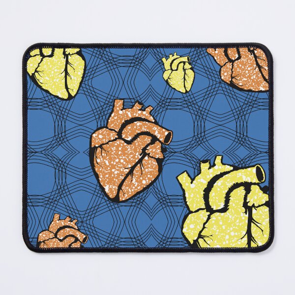 Item preview, Heart fabric patterns designed and sold by Wolagno.