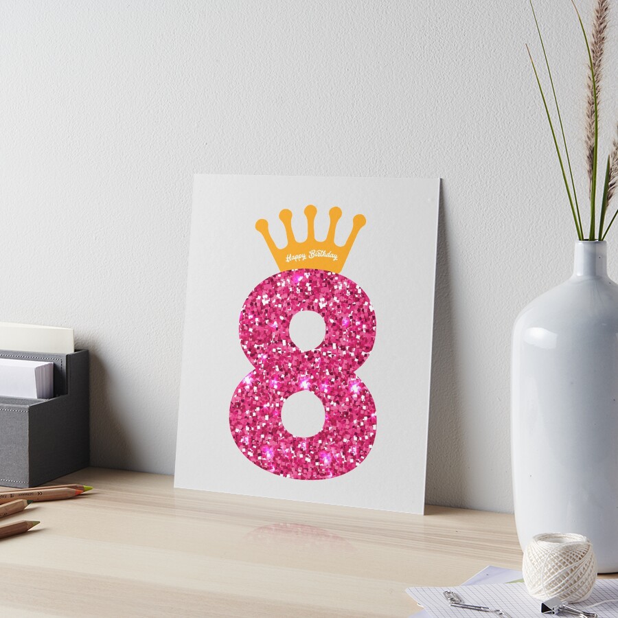 8th Queens Crow Happy Birthday for Girls