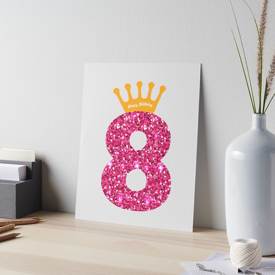 8th Queens Crow Happy Birthday for Girls
