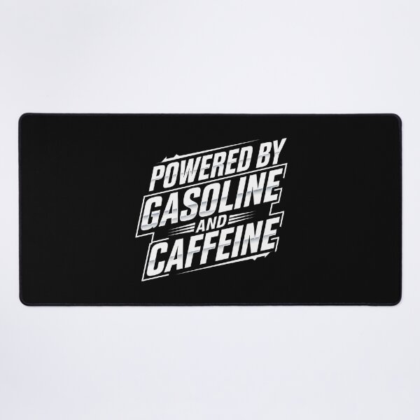 Item preview, Powered by Gasoline and Caffeine - The perfect gift for car enthusiasts, motorcycle riders, and mechanics fueled by speed and strong coffee. designed and sold by ZyziowskyArt.