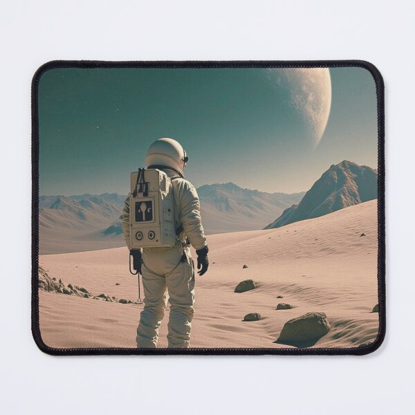 Item preview, Lone Astronaut on an Alien Desert – Sci-Fi Space Exploration designed and sold by artiviohub.