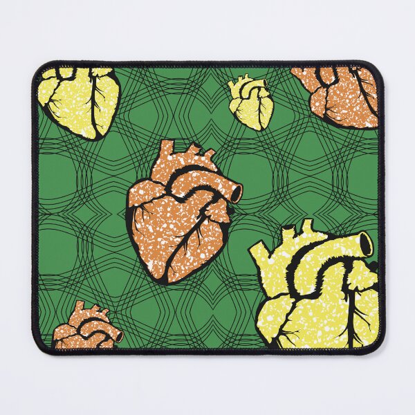 Item preview, Heart fabric patterns designed and sold by Wolagno.