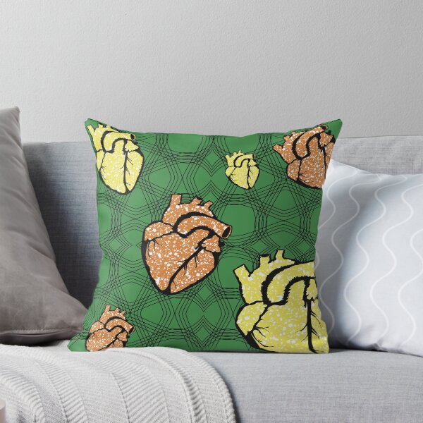 Item preview, Heart fabric patterns designed and sold by Wolagno.