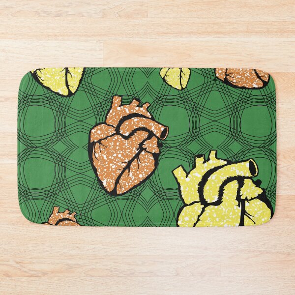 Item preview, Heart fabric patterns designed and sold by Wolagno.