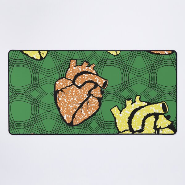 Item preview, Heart fabric patterns designed and sold by Wolagno.