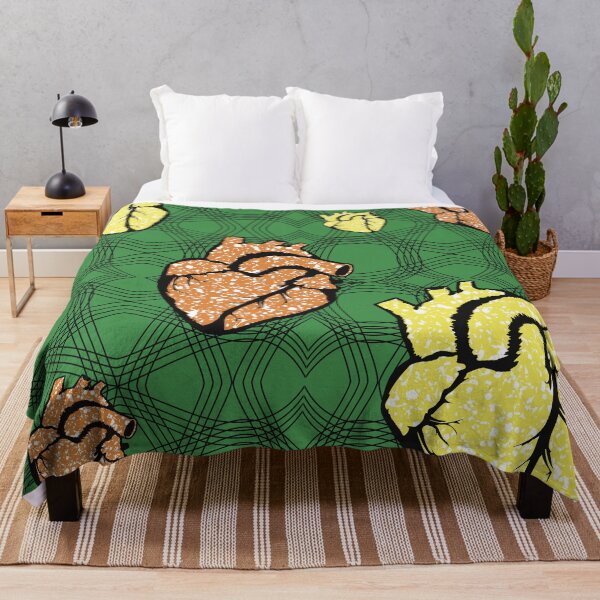 Item preview, Heart fabric patterns designed and sold by Wolagno.