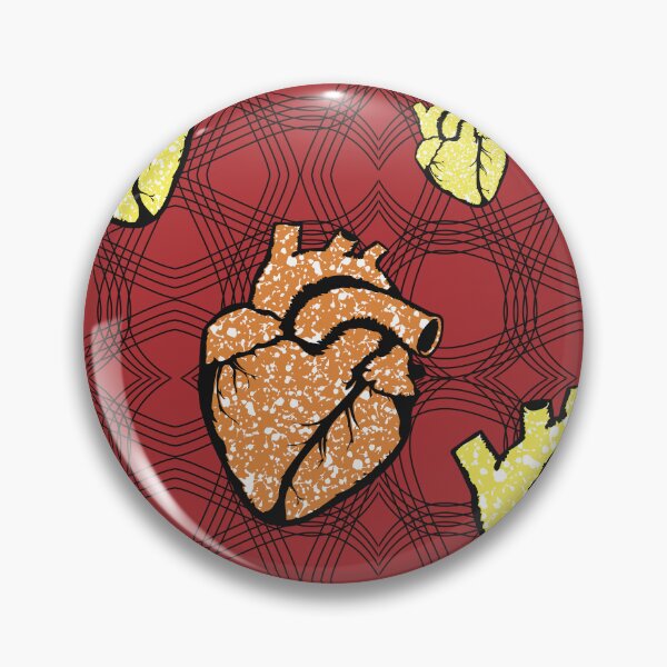 Item preview, Heart fabric patterns designed and sold by Wolagno.