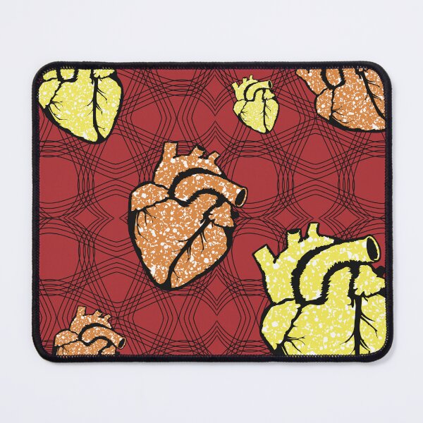 Item preview, Heart fabric patterns designed and sold by Wolagno.