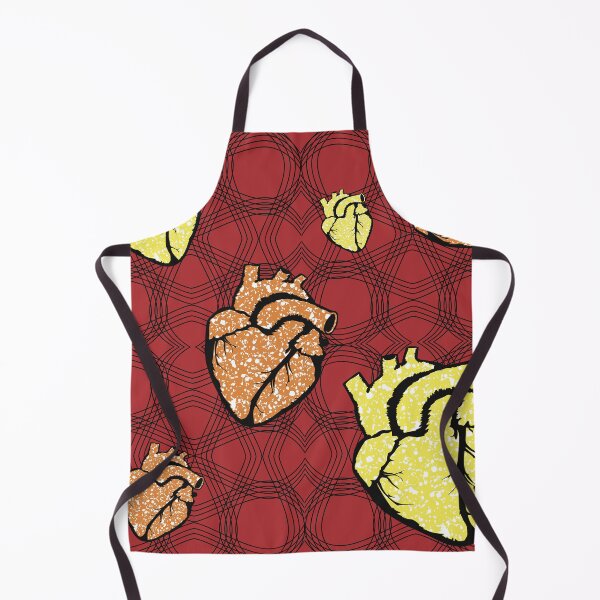 Item preview, Heart fabric patterns designed and sold by Wolagno.