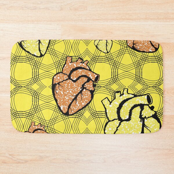 Item preview, Heart fabric patterns designed and sold by Wolagno.