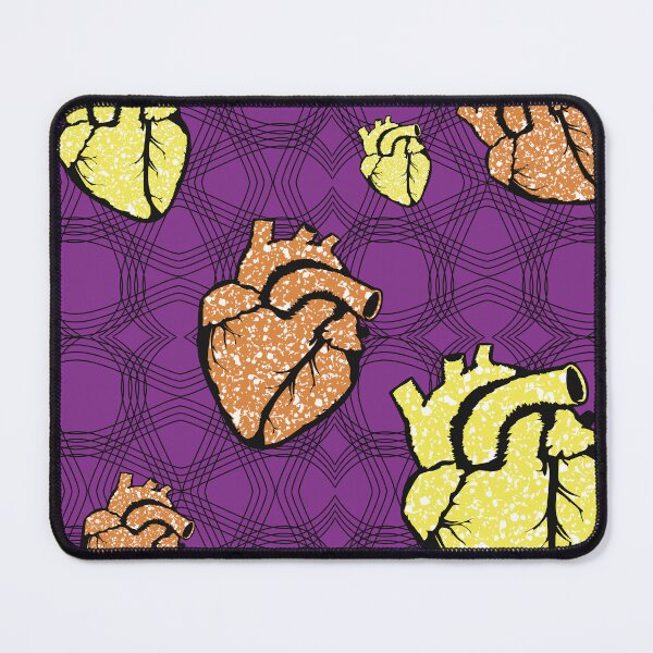 Item preview, Heart fabric patterns designed and sold by Wolagno.