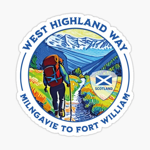 Item preview, WEST HIGHLAND WAY SCOTLAND sticker or shirt and more designed and sold by designkb.