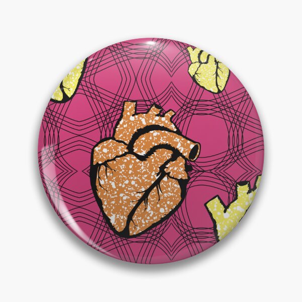Item preview, Heart fabric patterns designed and sold by Wolagno.