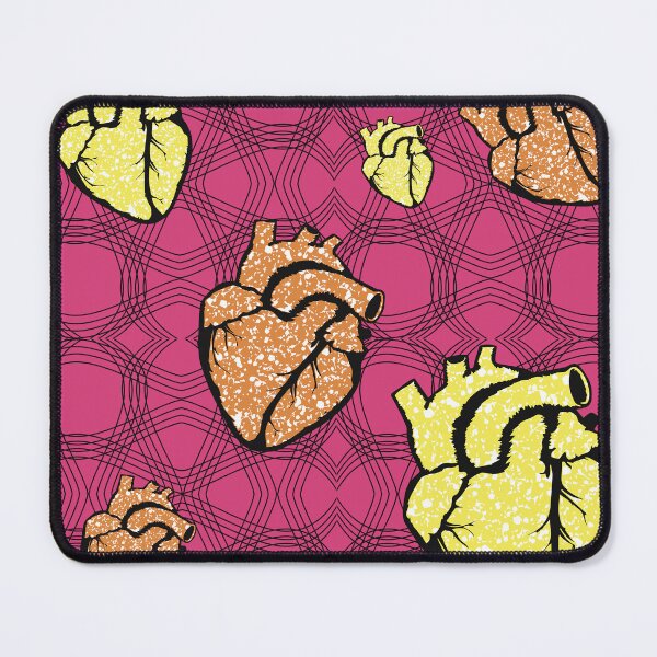 Item preview, Heart fabric patterns designed and sold by Wolagno.