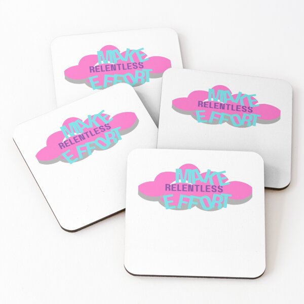 Item preview, Make relentless effort, with a pink cloud designed and sold by auraRM studio.
