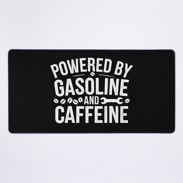 Item preview, Powered by Gasoline and Caffeine - The perfect gift for car enthusiasts, motorcycle riders, and mechanics fueled by speed and strong coffee. designed and sold by ZyziowskyArt.