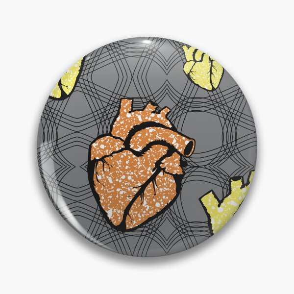 Item preview, Heart fabric patterns designed and sold by Wolagno.