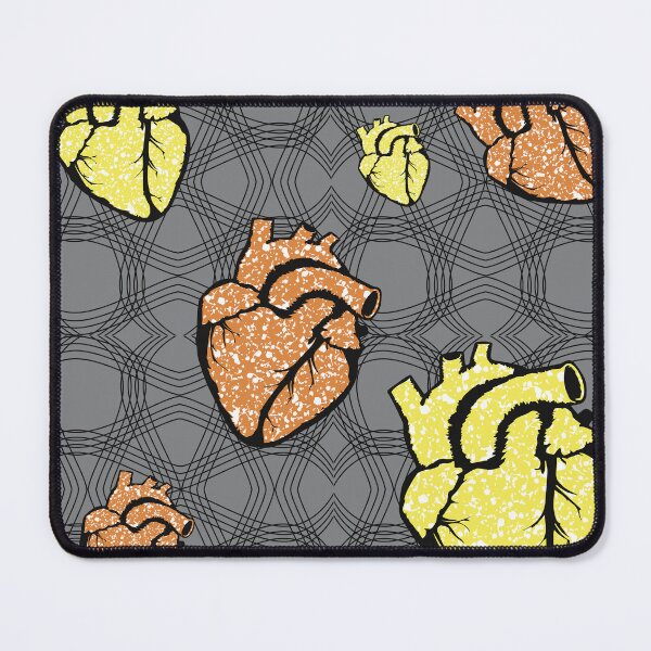 Item preview, Heart fabric patterns designed and sold by Wolagno.