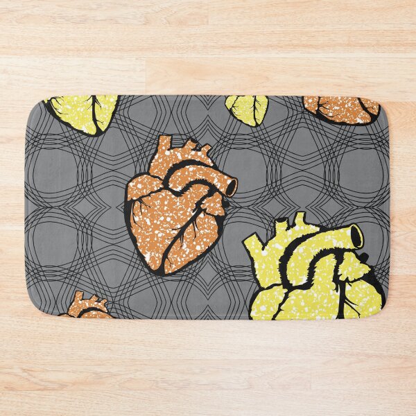 Item preview, Heart fabric patterns designed and sold by Wolagno.