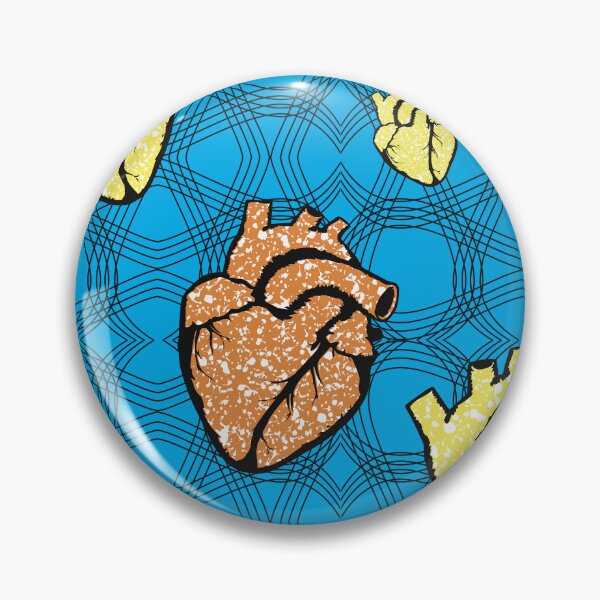 Item preview, Heart fabric patterns designed and sold by Wolagno.