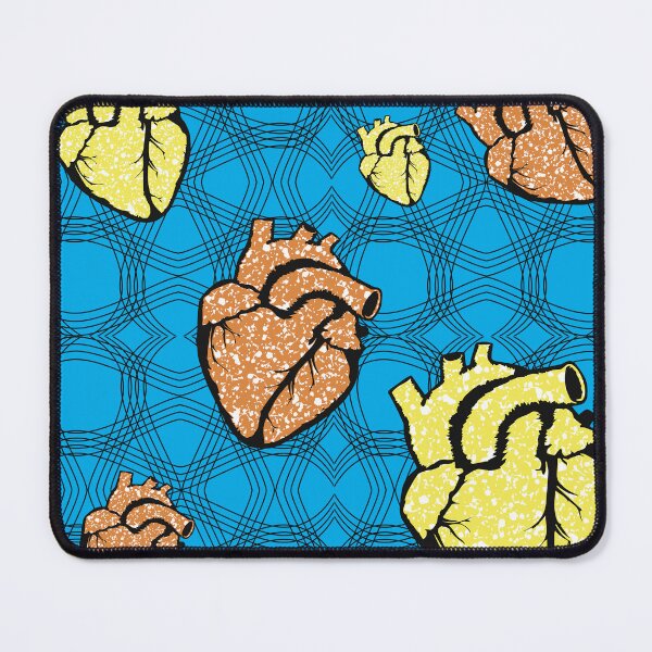 Item preview, Heart fabric patterns designed and sold by Wolagno.