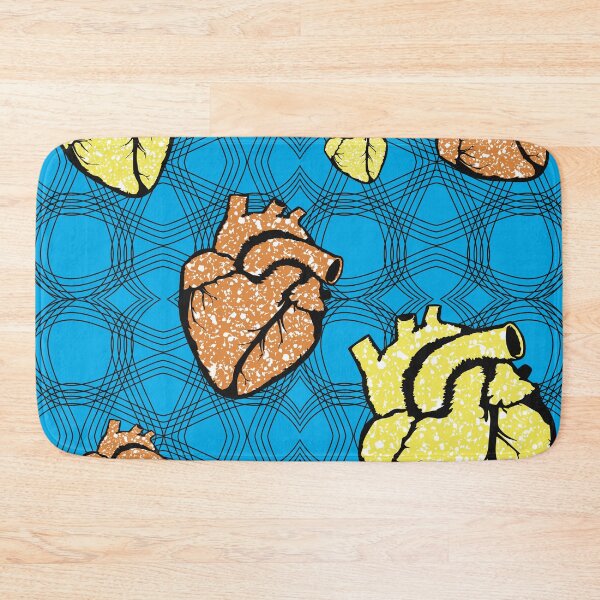 Item preview, Heart fabric patterns designed and sold by Wolagno.