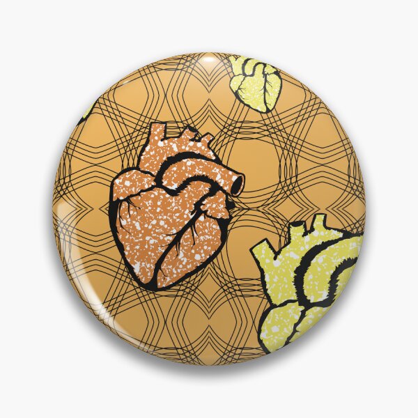 Item preview, Heart fabric patterns designed and sold by Wolagno.