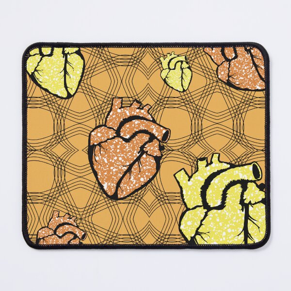 Item preview, Heart fabric patterns designed and sold by Wolagno.