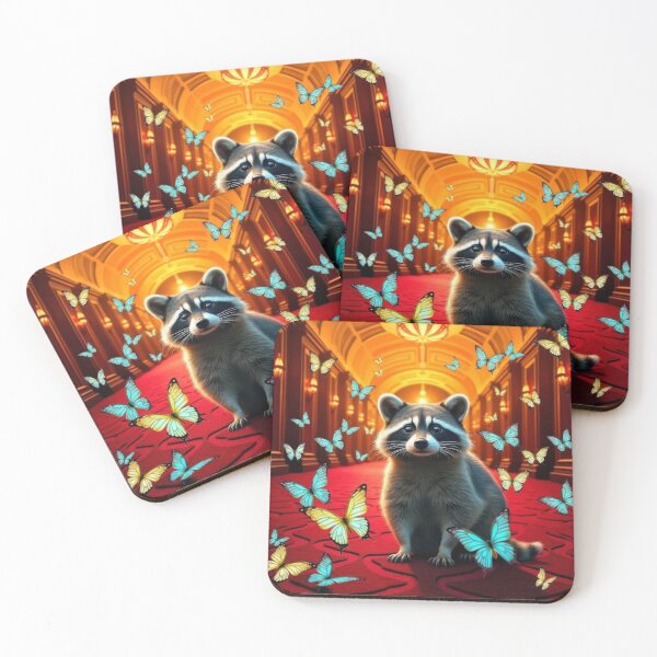Item preview, Raccoon at The Butterfly Inn designed and sold by HabitableMoons.