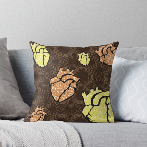 Item preview, Heart fabric patterns designed and sold by Wolagno.