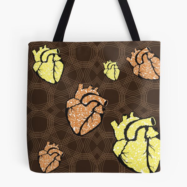 Item preview, Heart fabric patterns designed and sold by Wolagno.