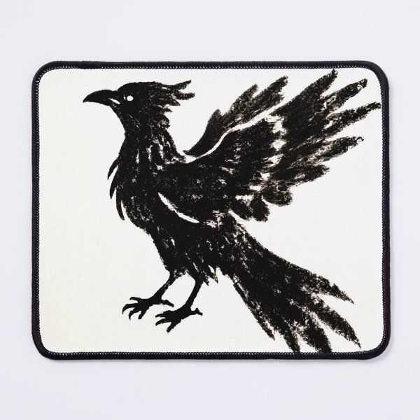 Item preview, Ethereal Phoenix-Raven Hybrid in Ink Sketch designed and sold by SunkenCost.
