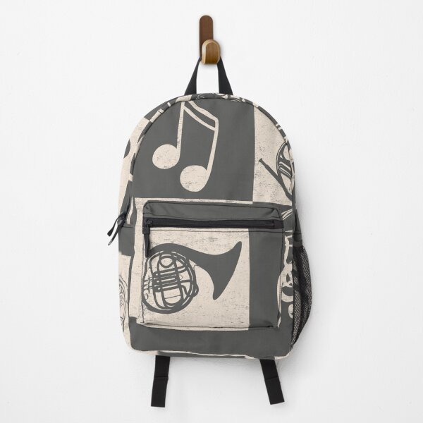Item preview, French Horn And Music Notes designed and sold by Primroaddesigns.