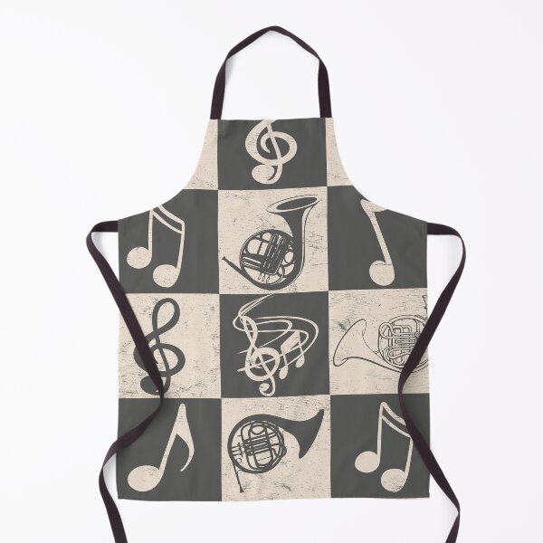 Item preview, French Horn And Music Notes designed and sold by Primroaddesigns.