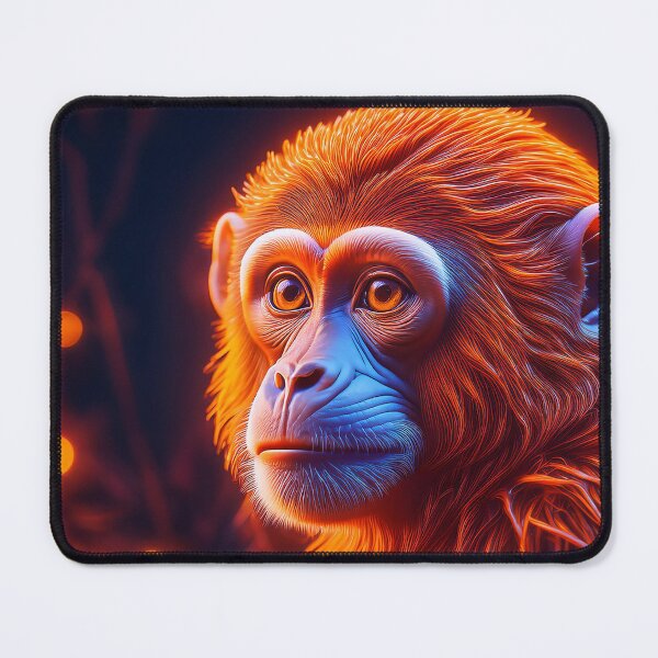 Item preview, Baby Orange | Glowing Neon Monkey Collection | Hyperrealistic designed and sold by monkeybusiness.pt.